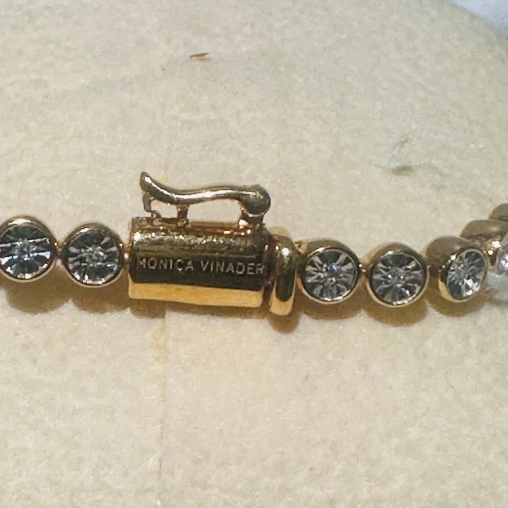Mónica vinader  lab -grown Diamond tennis bracelet